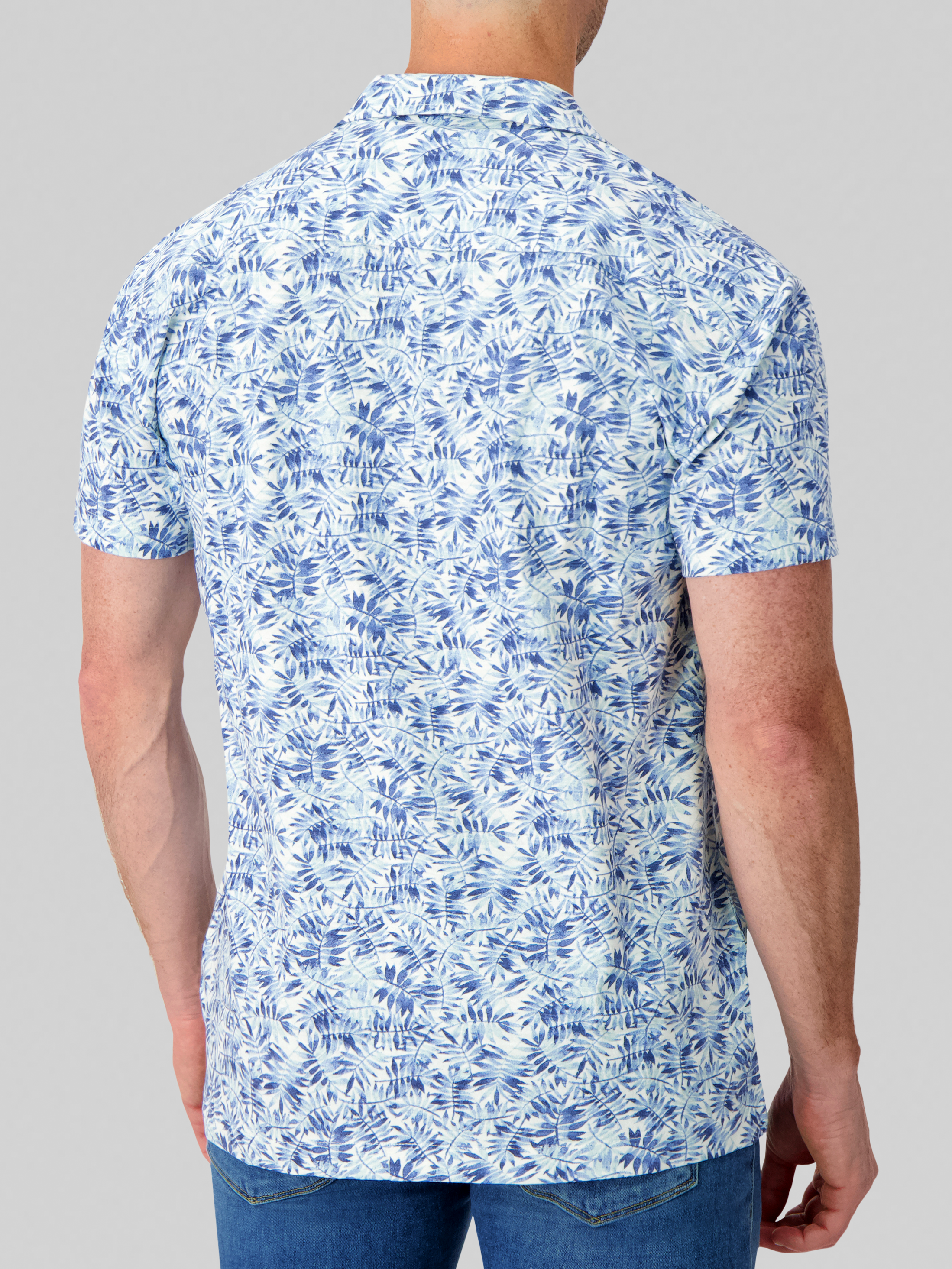 Modern Fit Floral Camp Shirt