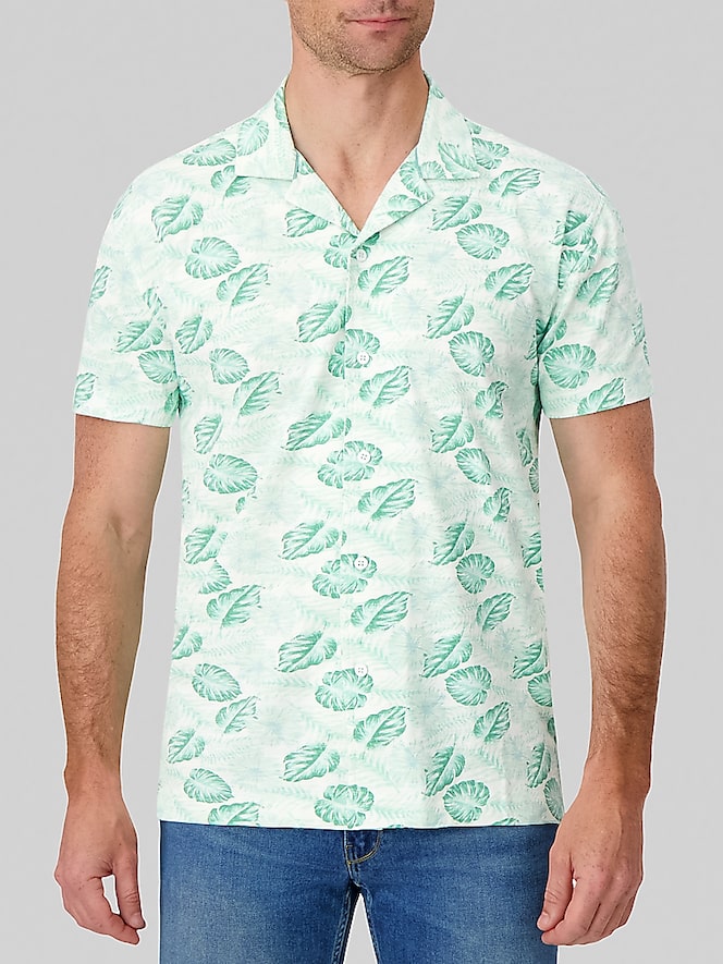 Report Collection Modern Fit Fern Short Sleeve Camp Shirt