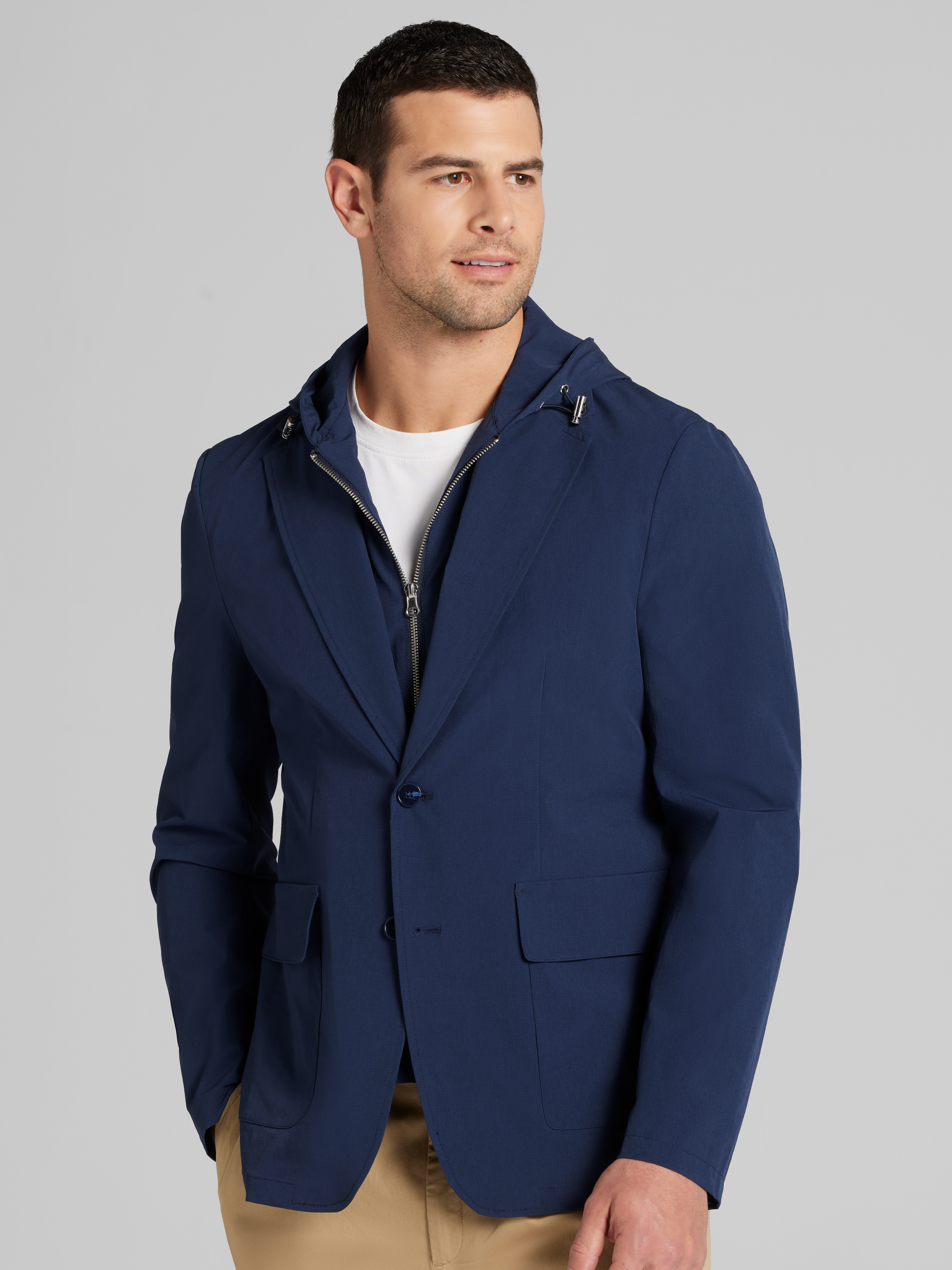 Modern Fit Packable Travel Jacket