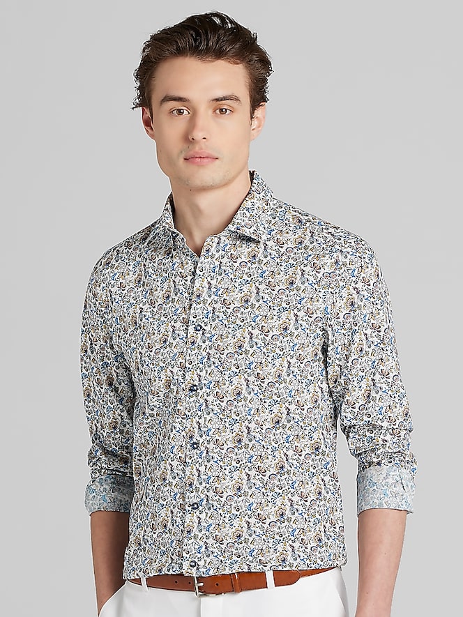 Paisley &Amp; Gray Slim Fit Button Up Shirt