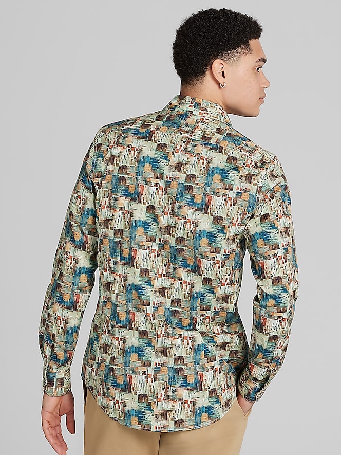Paisley &Amp; Gray Slim Fit Button Up Shirt