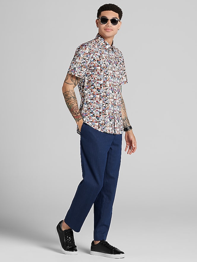 Paisley &Amp; Gray Slim Fit Button Up Shirt