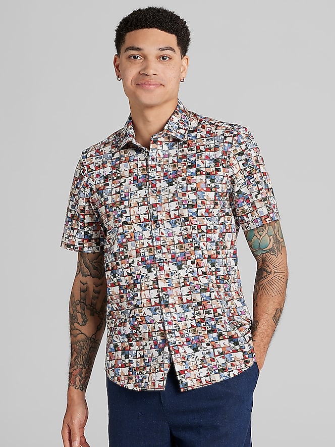 Paisley &Amp; Gray Slim Fit Button Up Shirt