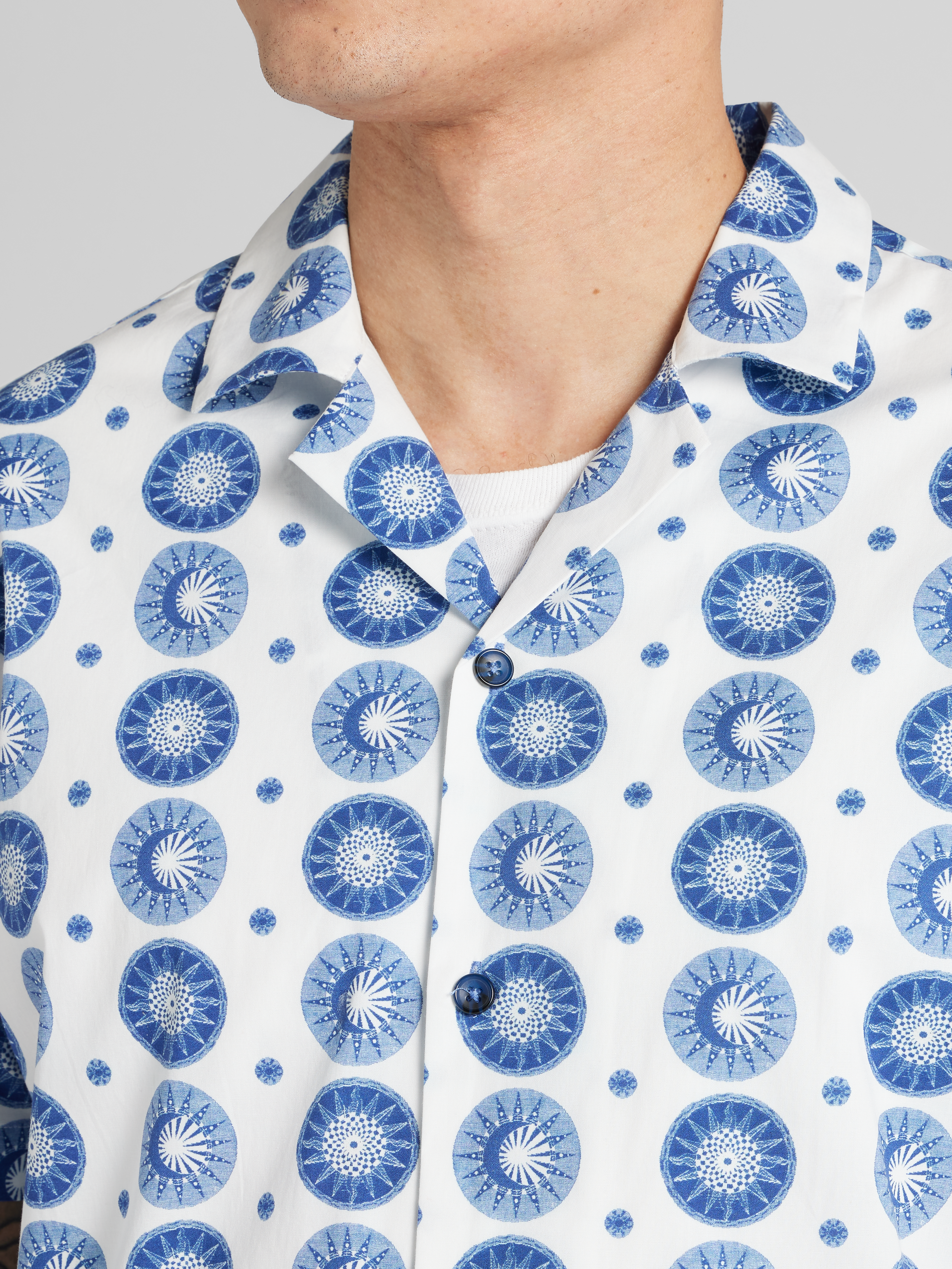 Slim Fit Sun & Moon Camp Shirt