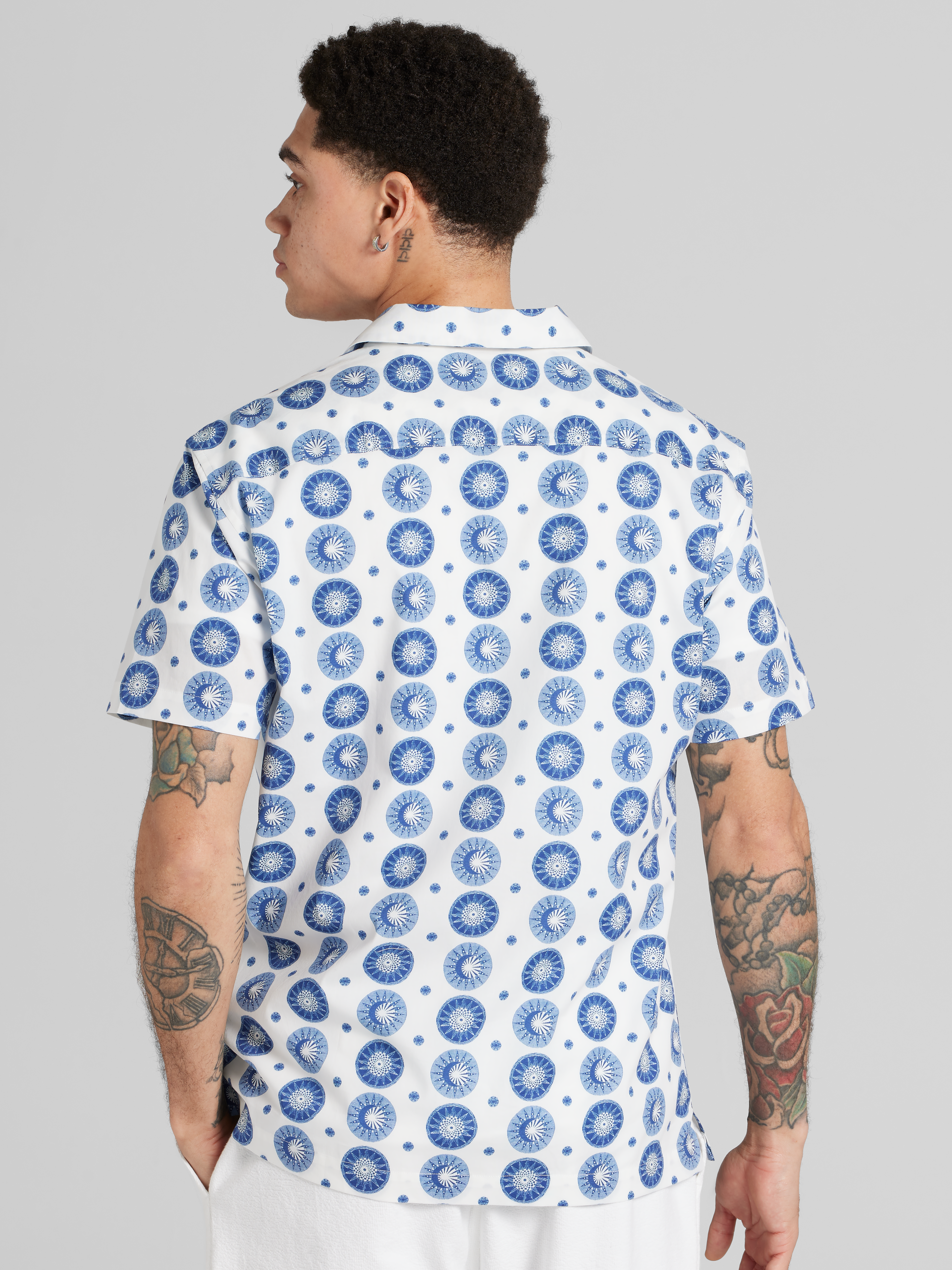 Slim Fit Sun & Moon Camp Shirt