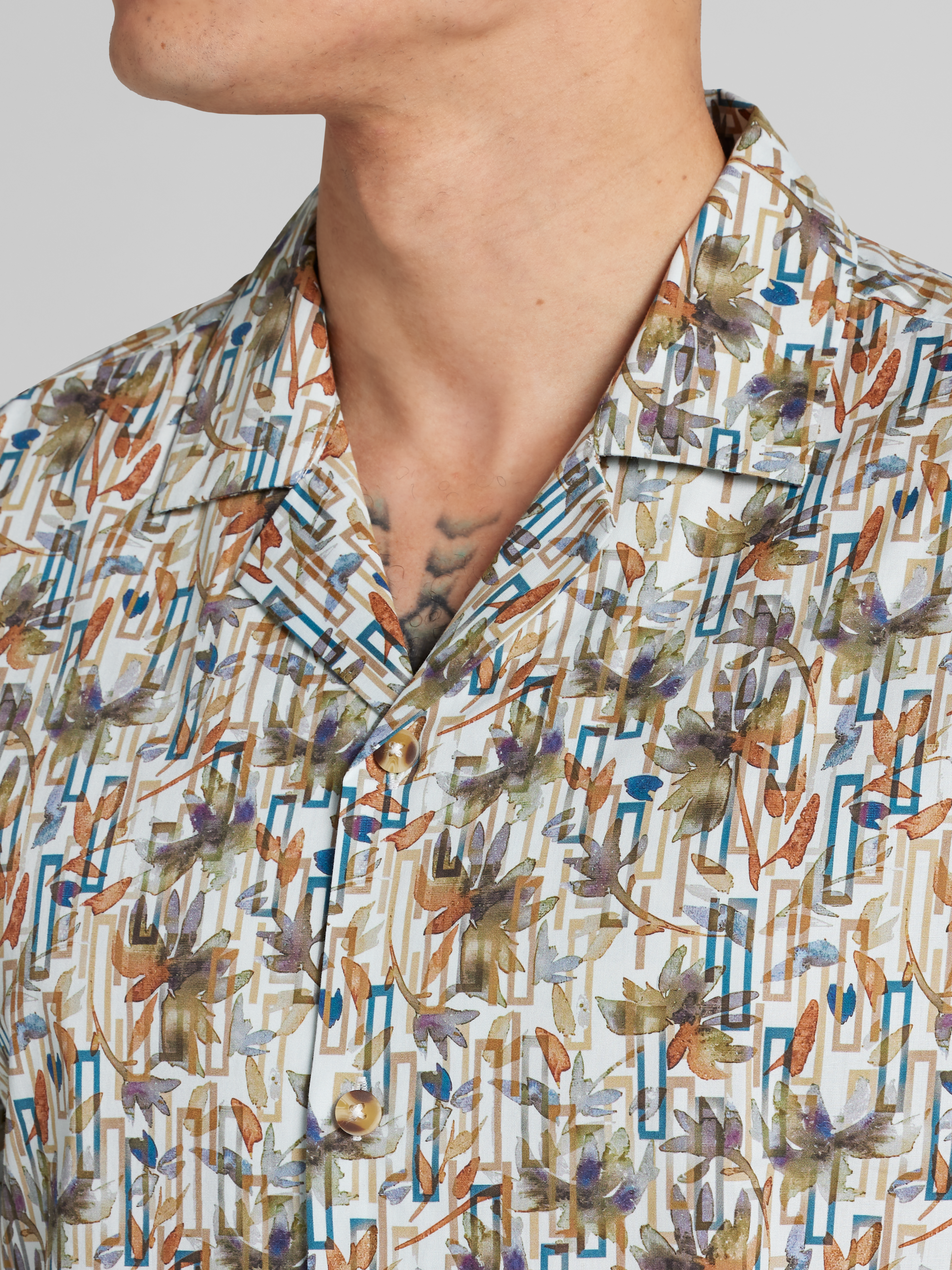 Slim Fit Camp Shirt