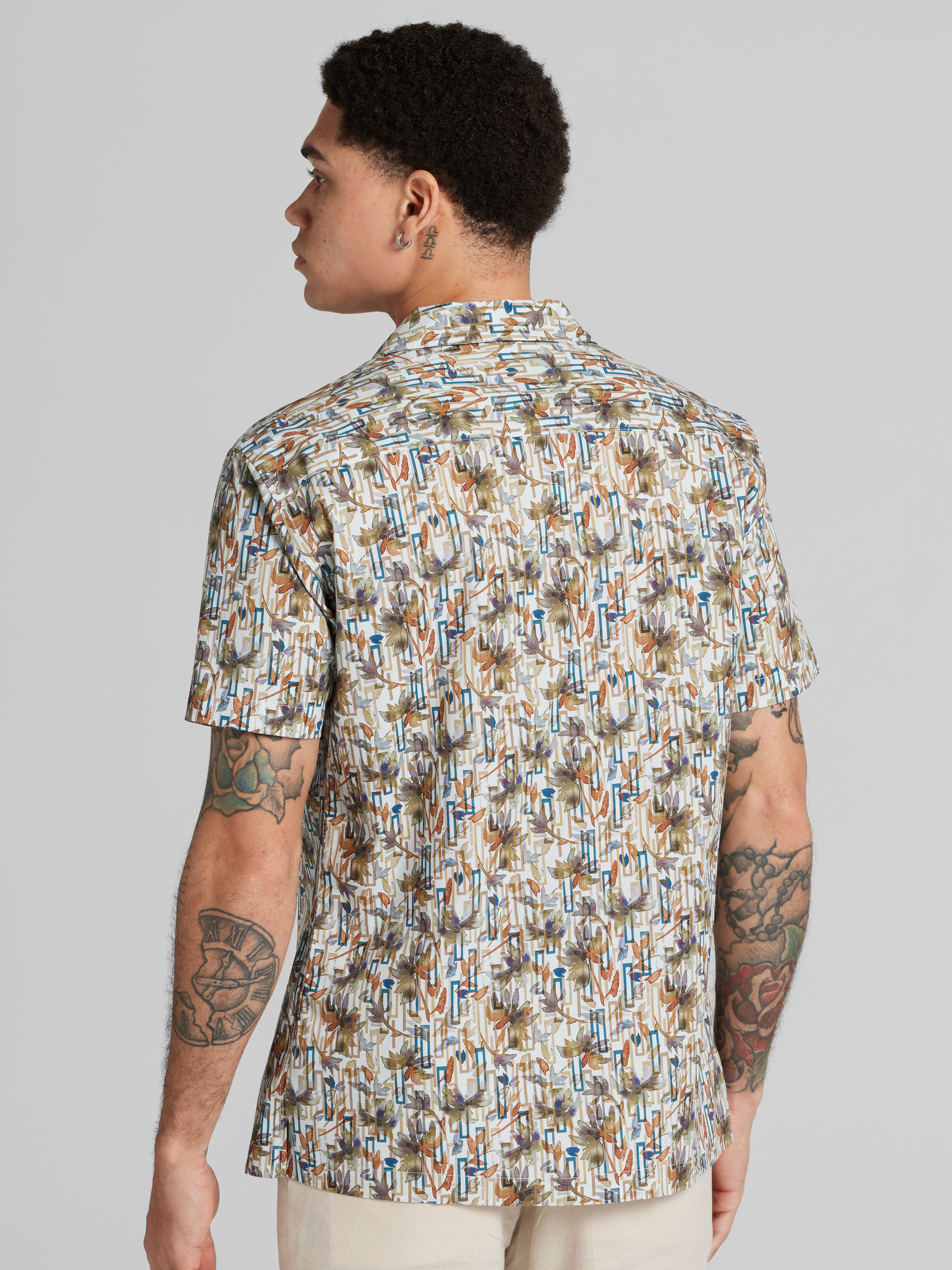 Slim Fit Camp Shirt
