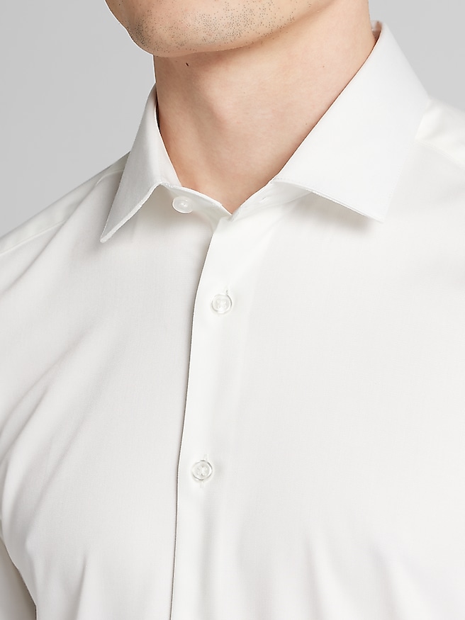 Paisley & Gray Big & Tall Men's Slim Fit Button Up Shirt , White