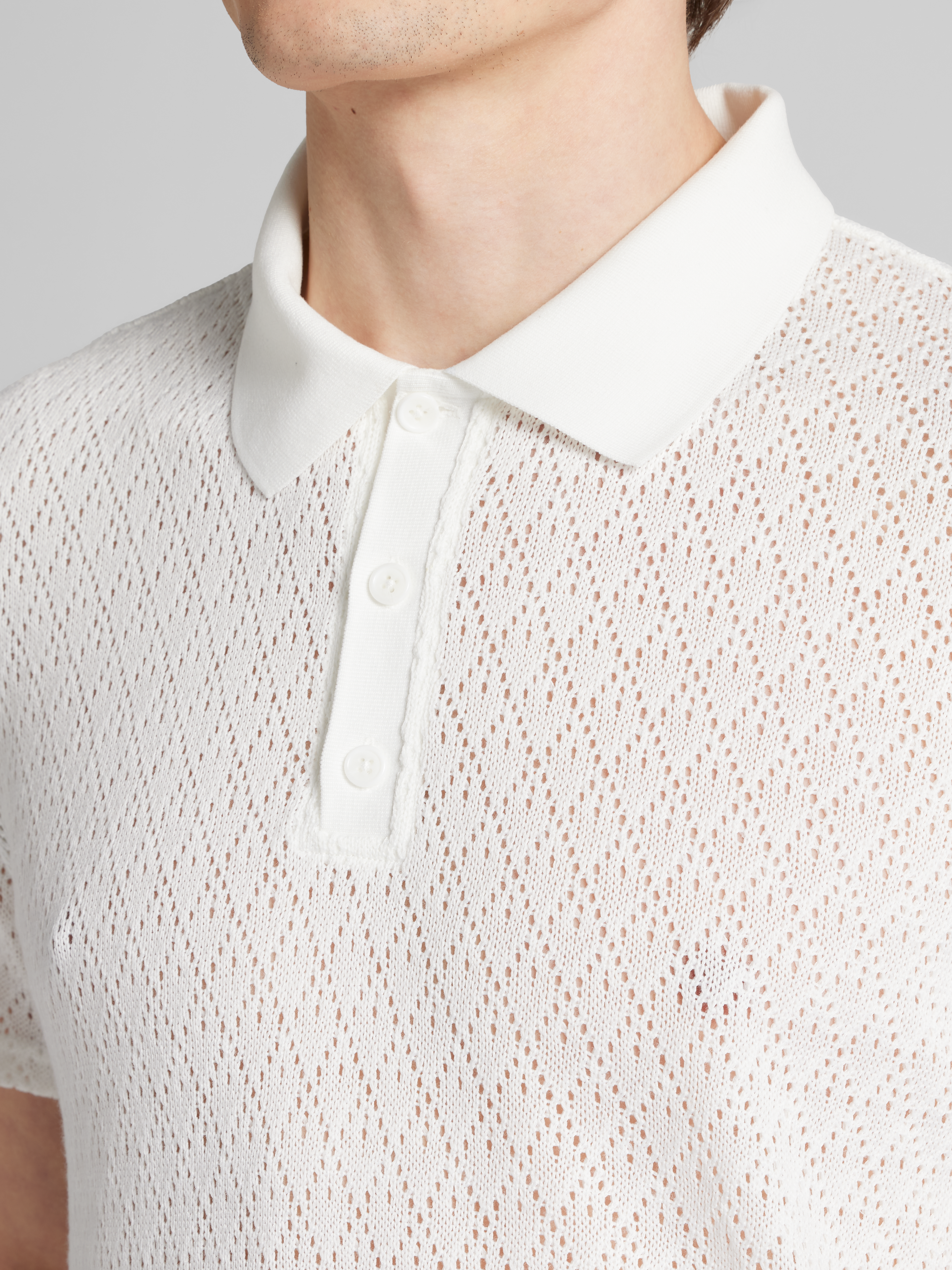 Slim Fit Pointelle Polo Shirt