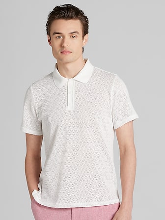 Slim Fit Ottoman Ribbed Polo