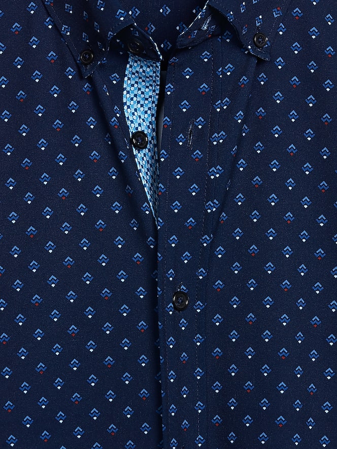 Con.Struct Slim Fit Performance 4-Way Stretch Short Sleeve Button Up Shirt