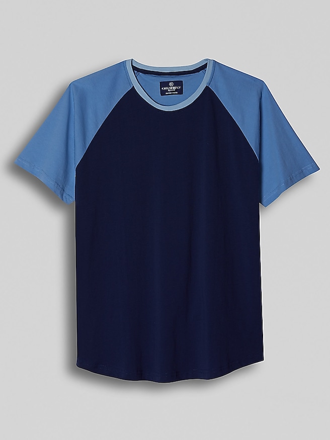 Con.Struct Men's Slim Fit Crewneck Tee , Dark Blue