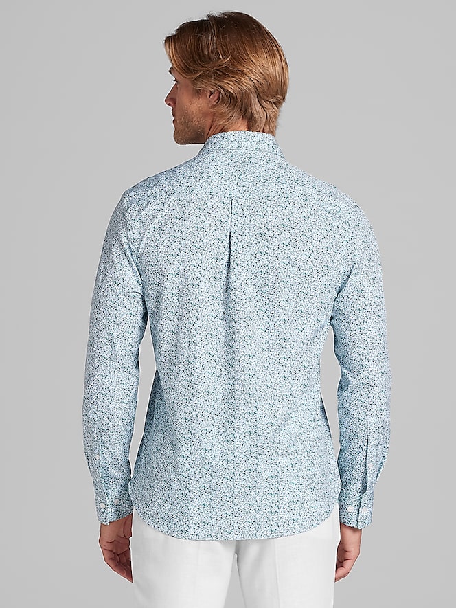 Con.Struct Slim Fit Performance 4-Way Stretch Button Up Shirt