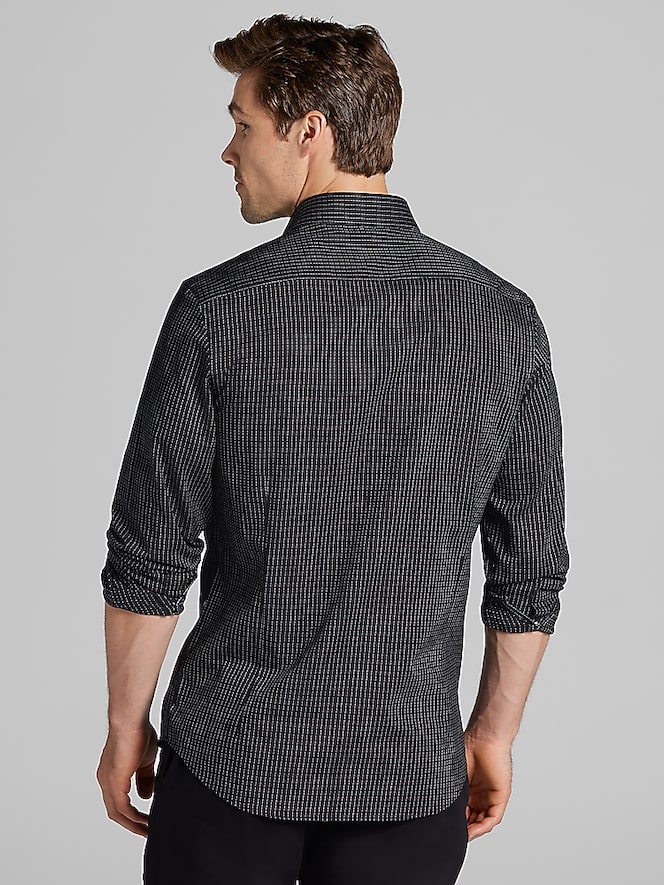 Awearness Kenneth Cole CHILLFLEX Slim Fit Slim Stripe Button Up Shirt
