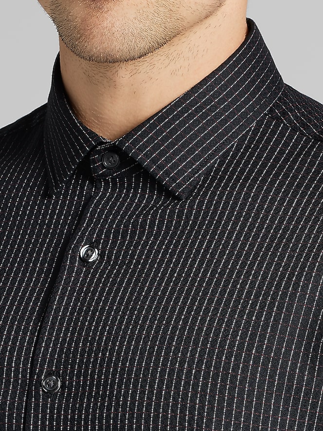 Awearness Kenneth Cole CHILLFLEX Slim Fit Slim Stripe Button Up Shirt