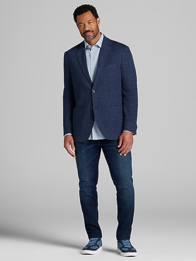 Joseph Abboud Modern Fit Pique Knit Blazer