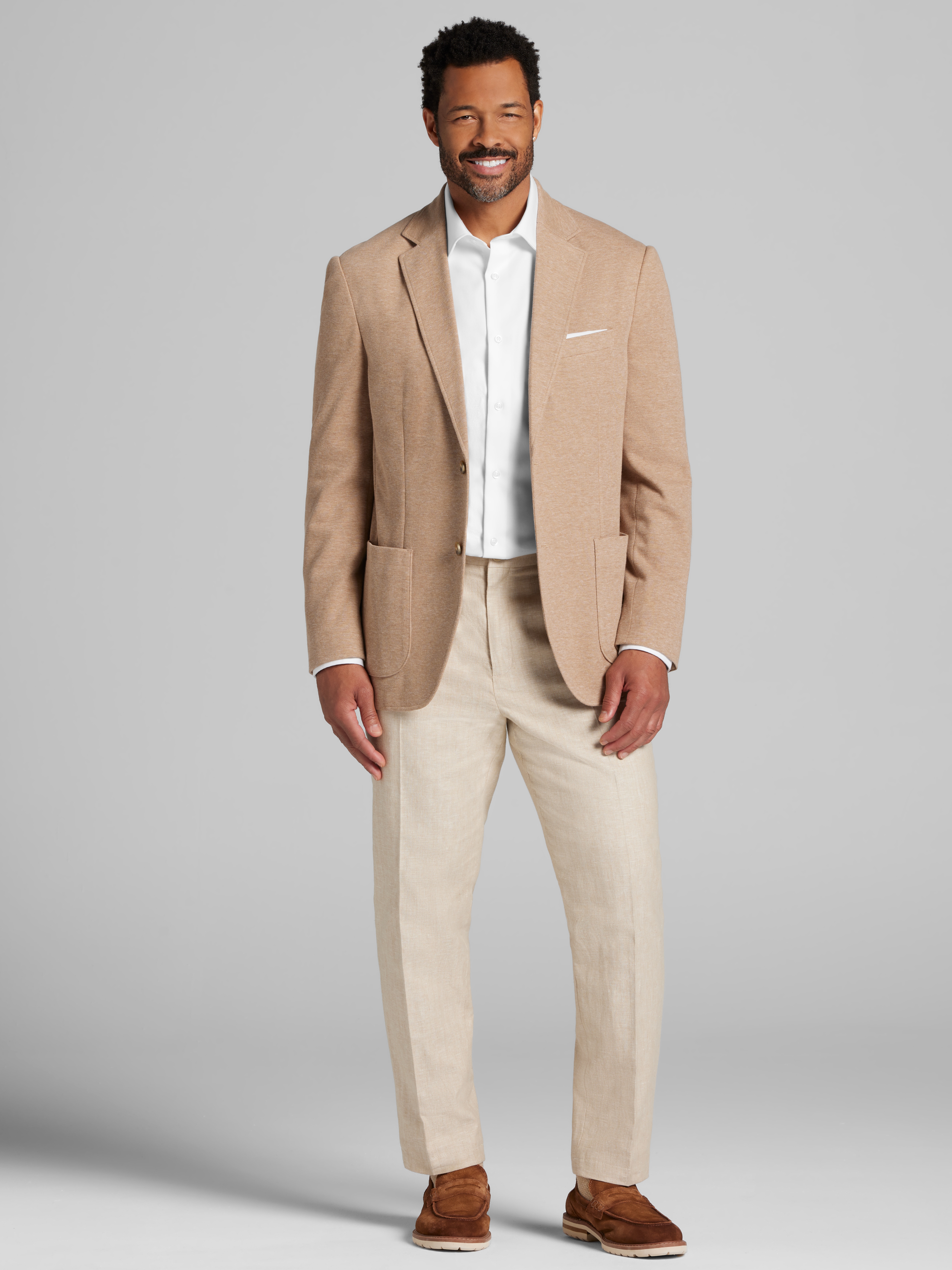 Modern Fit Pique Knit Blazer