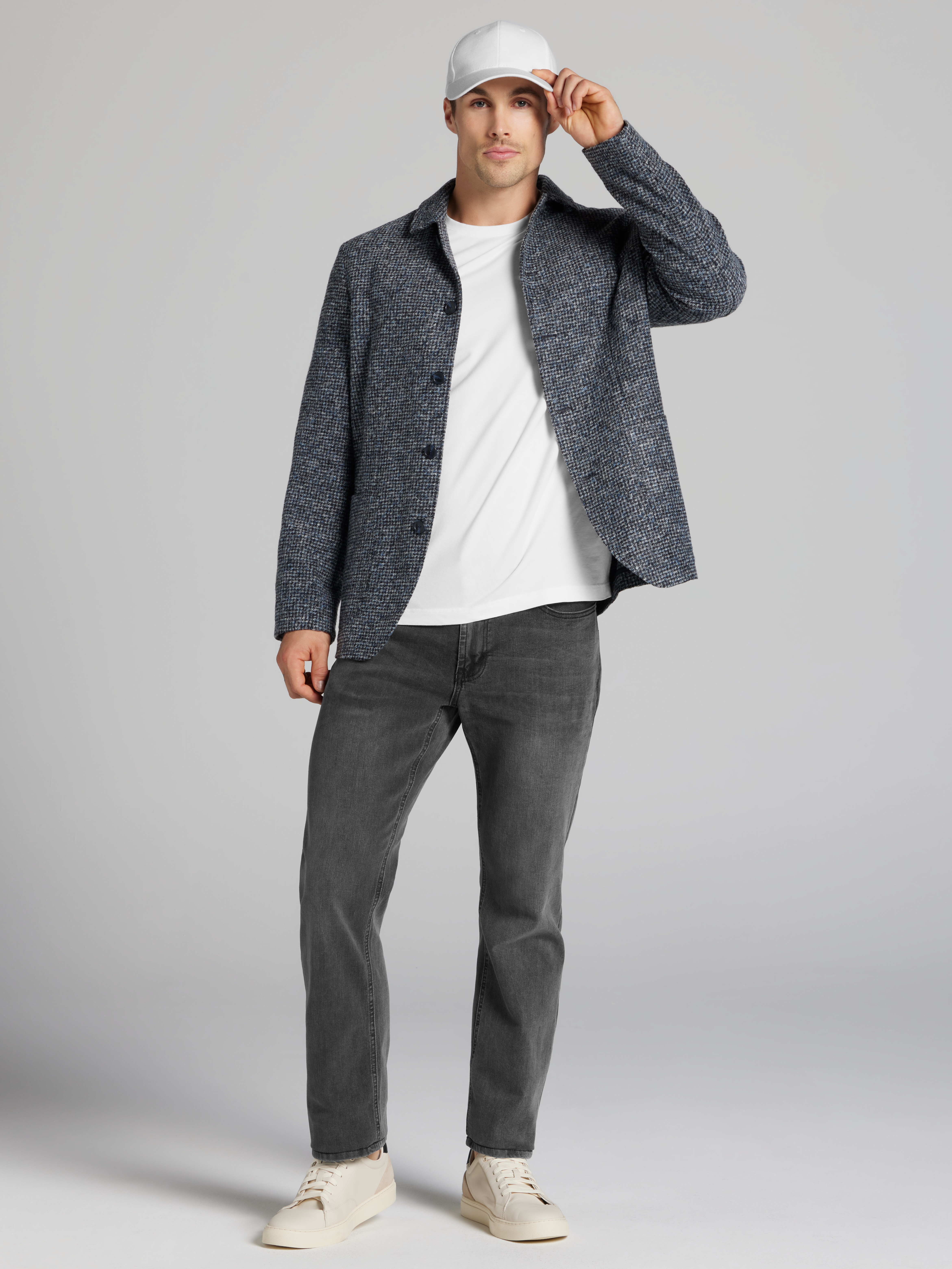 Modern Fit Check Hybrid Jacket