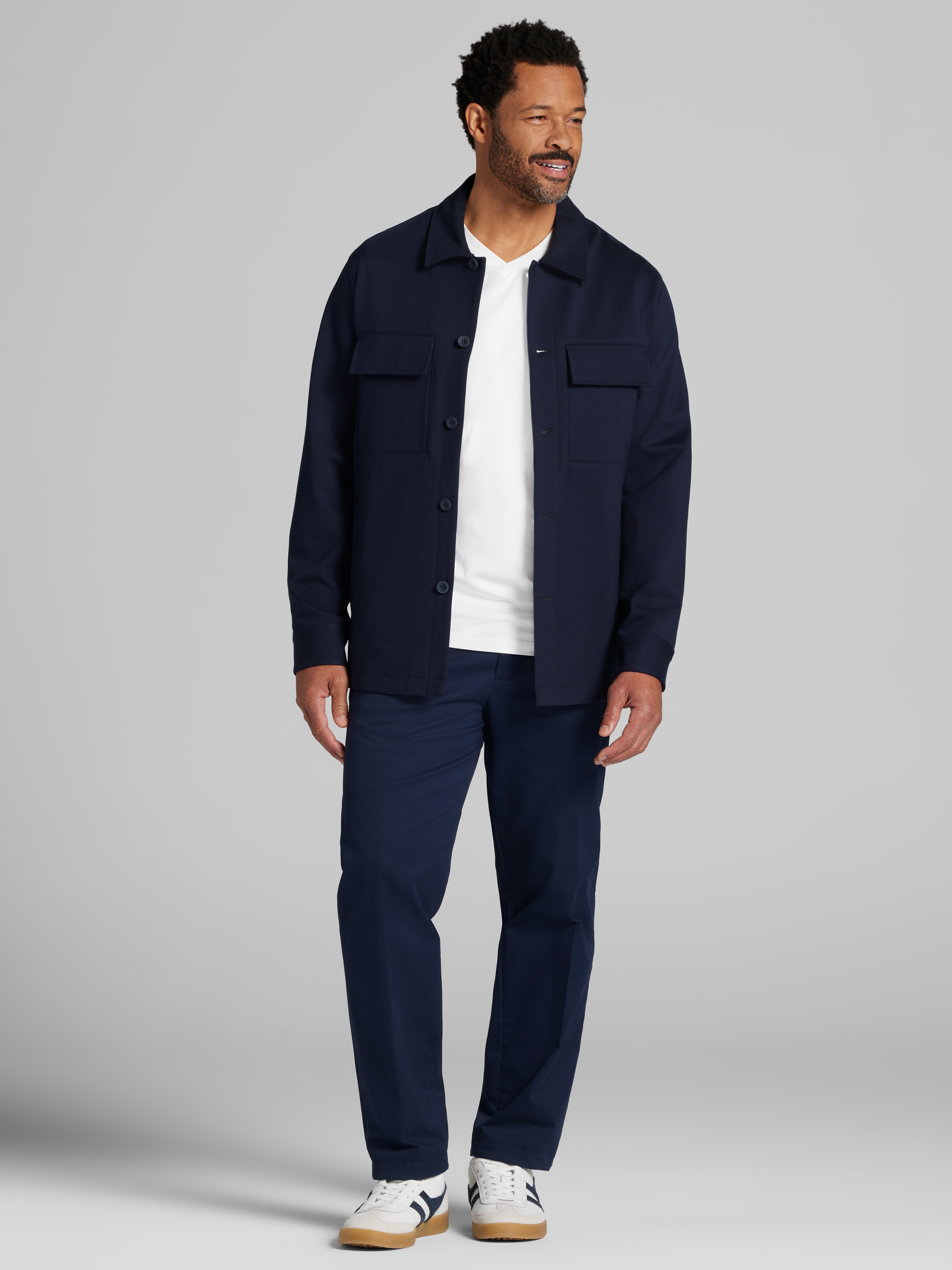 Stretch Shirt Jacket