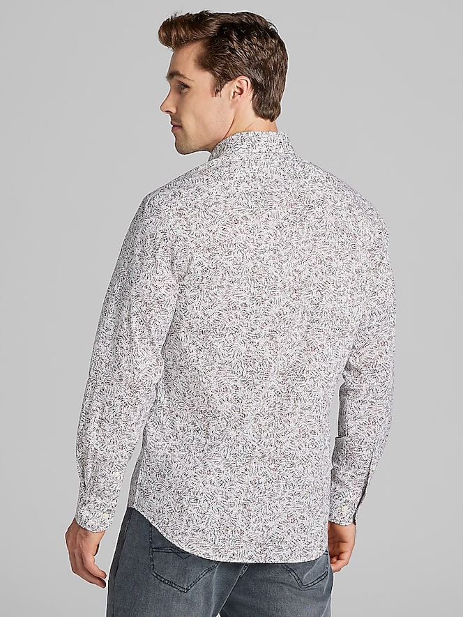 Awearness Kenneth Cole CHILLFLEX Slim Fit 4-Way Stretch Abstract Button Up Shirt