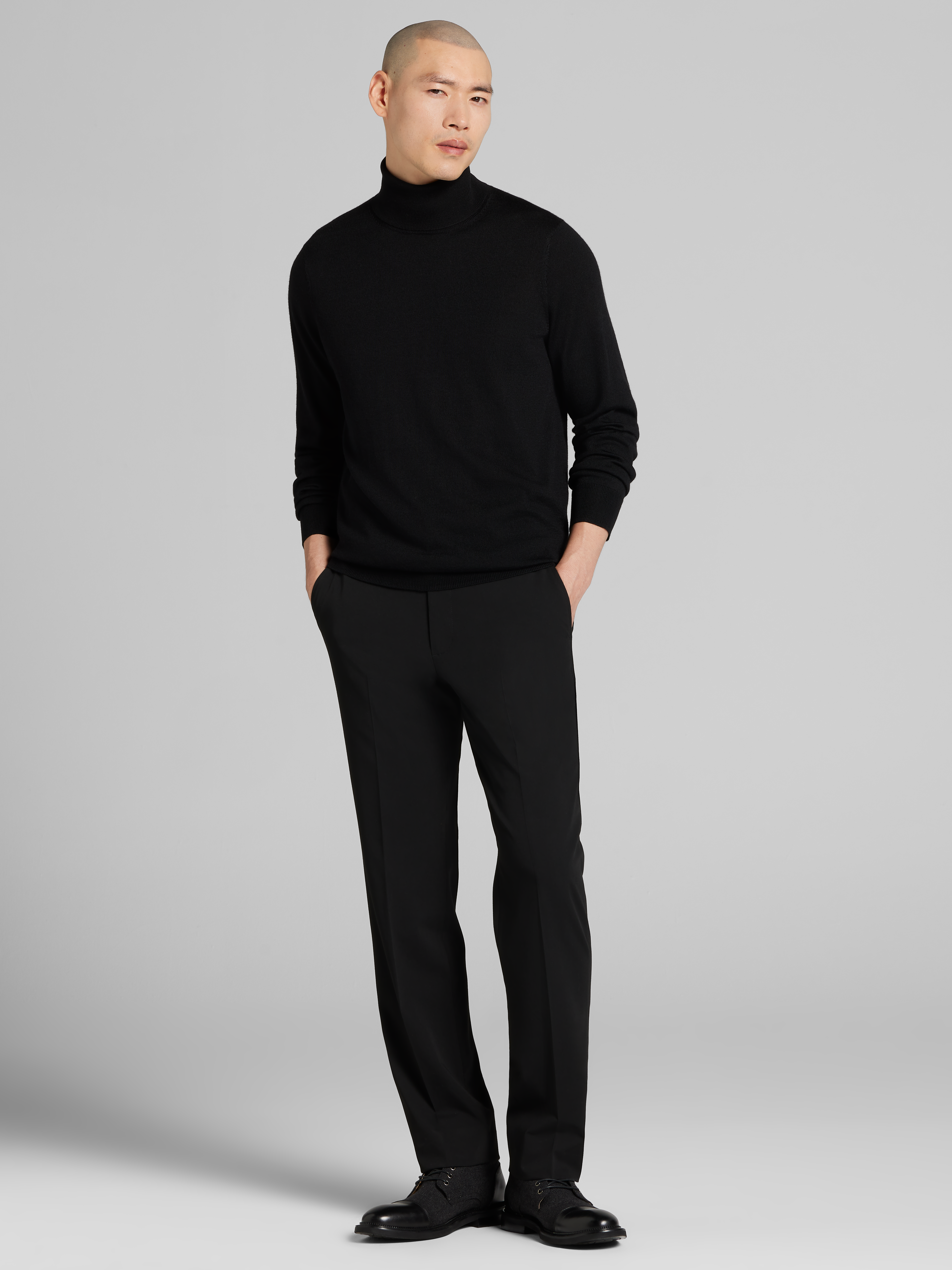 Merino Wool Turtleneck Sweater