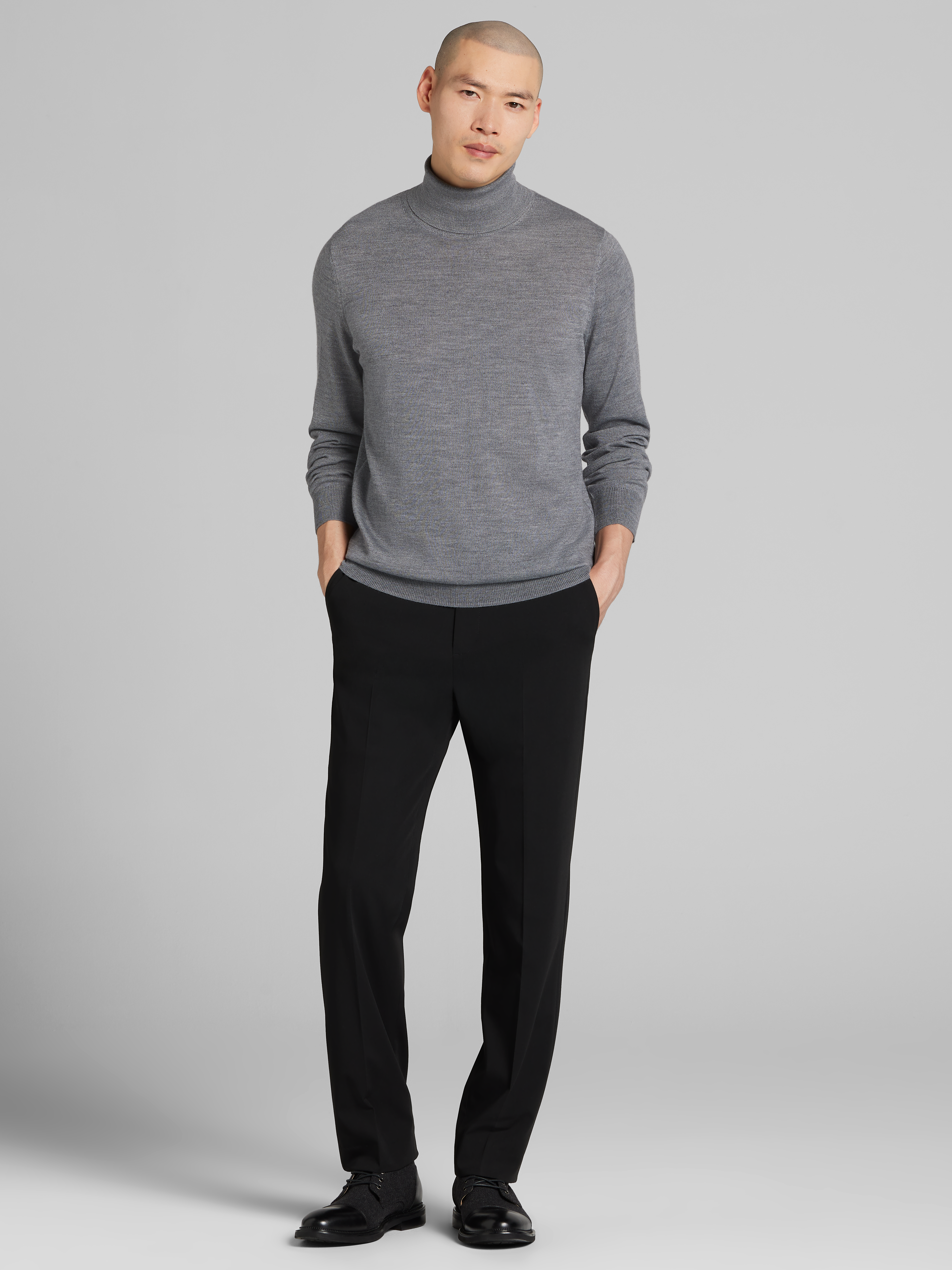 Merino Wool Turtleneck Sweater