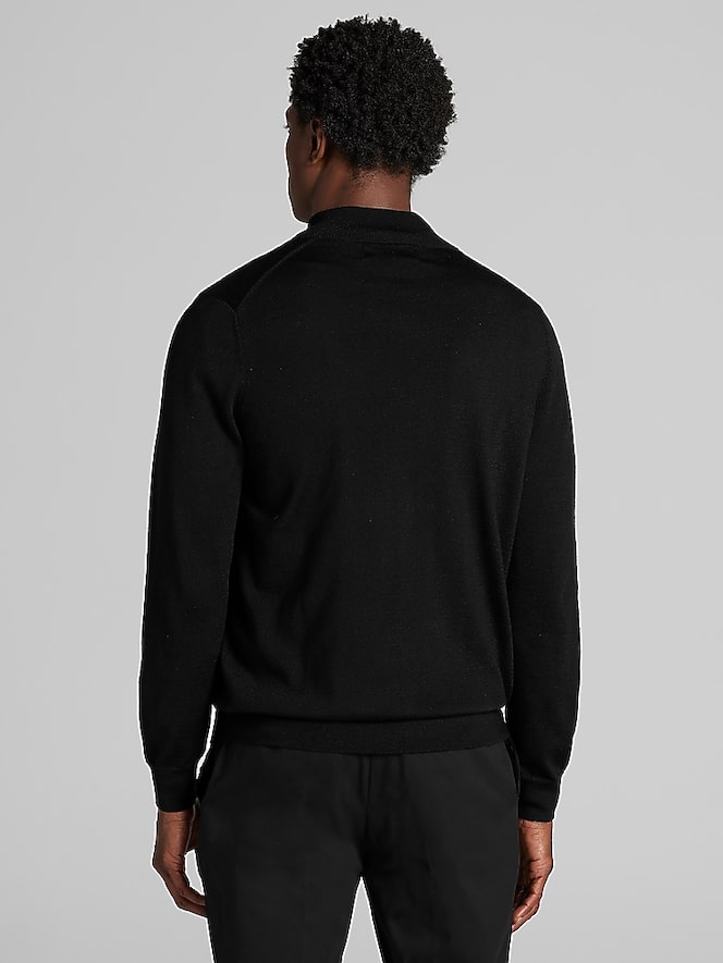 Joseph Abboud Modern Fit Full Zip Sweater