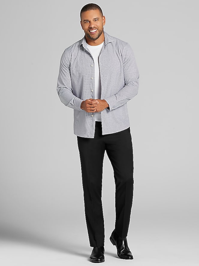 Awearness Kenneth Cole CHILLFLEX Modern Fit 4-Way Stretch Button Up Shirt