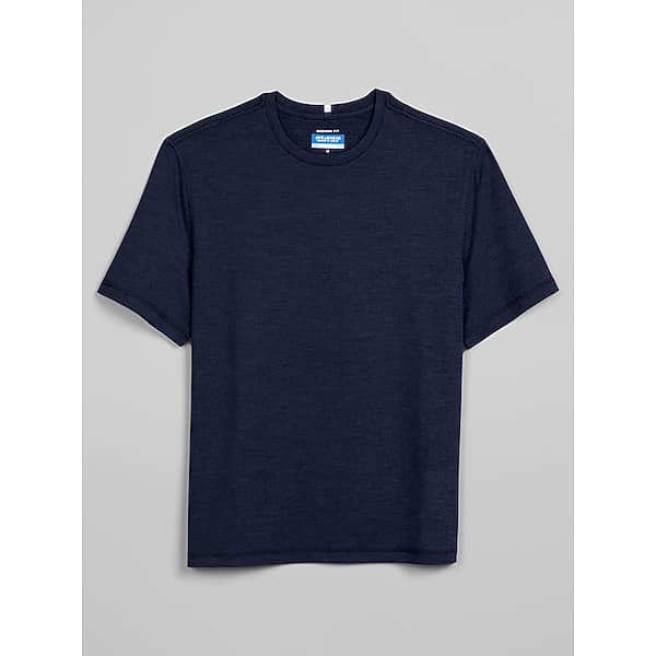 Awearness Kenneth Cole Men's CHILLFLEX Modern Fit Performance Tee Navy Blazer Heather - Size: 2X TMW6CB950201
