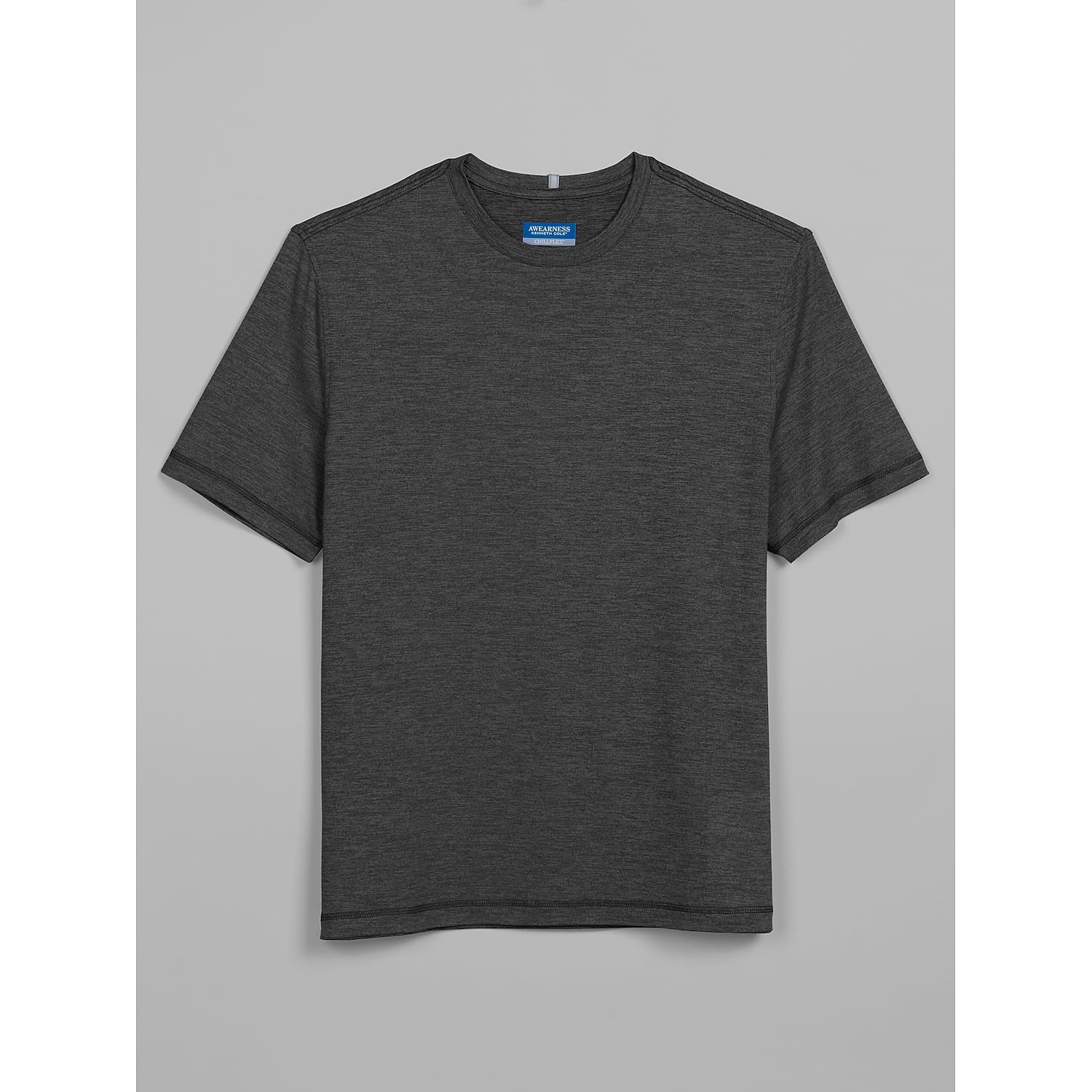 Awearness Kenneth Cole CHILLFLEX Modern Fit Performance Crewneck T-Shirt in Iron Gate/Sleet Gray – Men’s XL Moisture-Wicking Tee