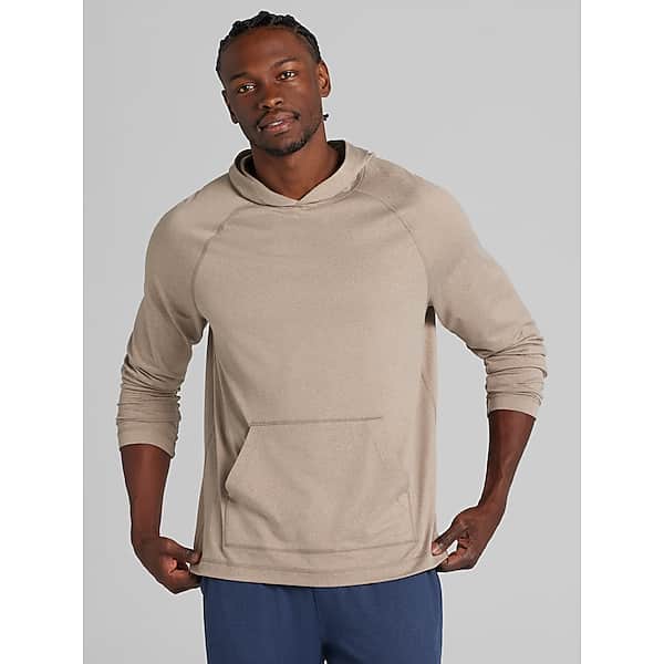 Awearness Kenneth Cole Men's Modern Fit Hoodie Tan Heather - Size: Medium TMW6CBA20005