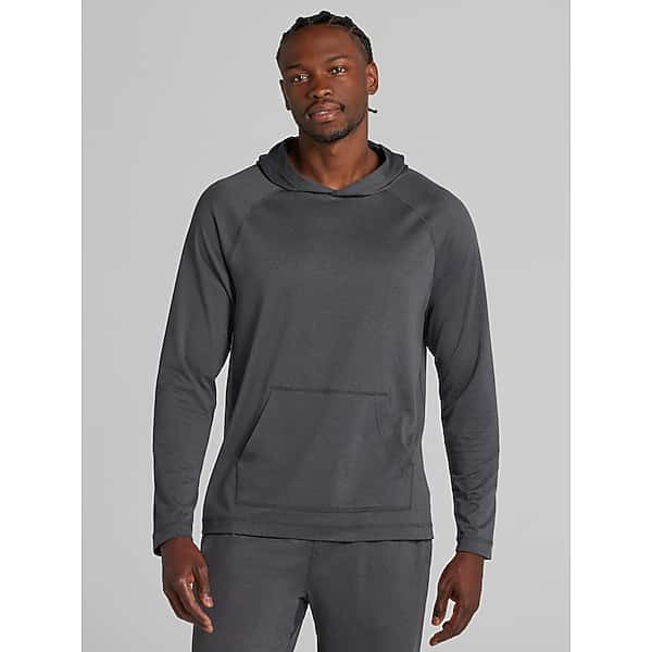 Awearness Kenneth Cole Men's CHILLFLEX Performance Hoodie Black/Iron Gate - Size: XL