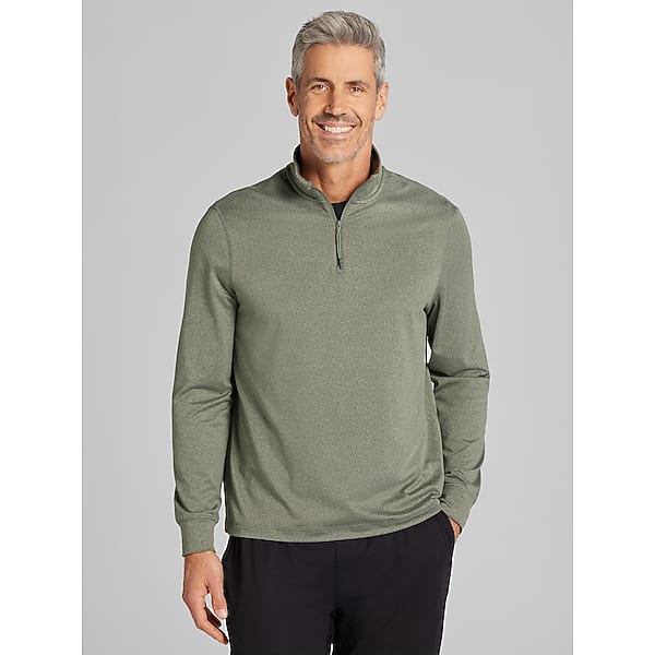 Awearness Kenneth Cole Men's CHILLFLEX Modern Fit 1/4-Zip Pullover Agave Green - Size: XL