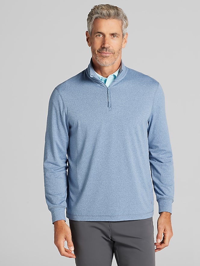 Awearness Kenneth Cole CHILLFLEX Performance Quarter Zip Pullover, Coronet Blue - Image 1 of 4