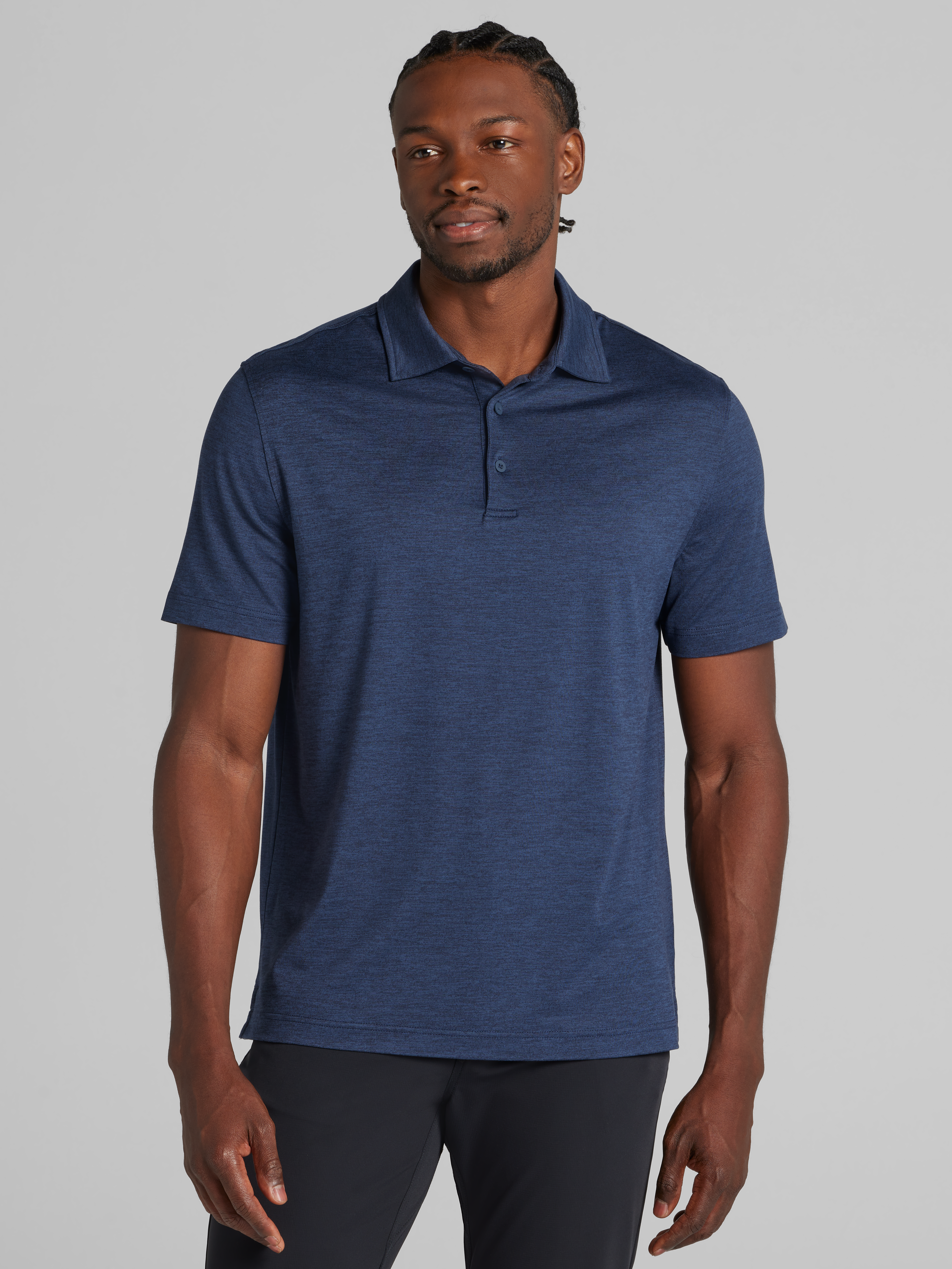 Awearness Kenneth Cole CHILLFLEX Modern Fit Performance Polo, Navy