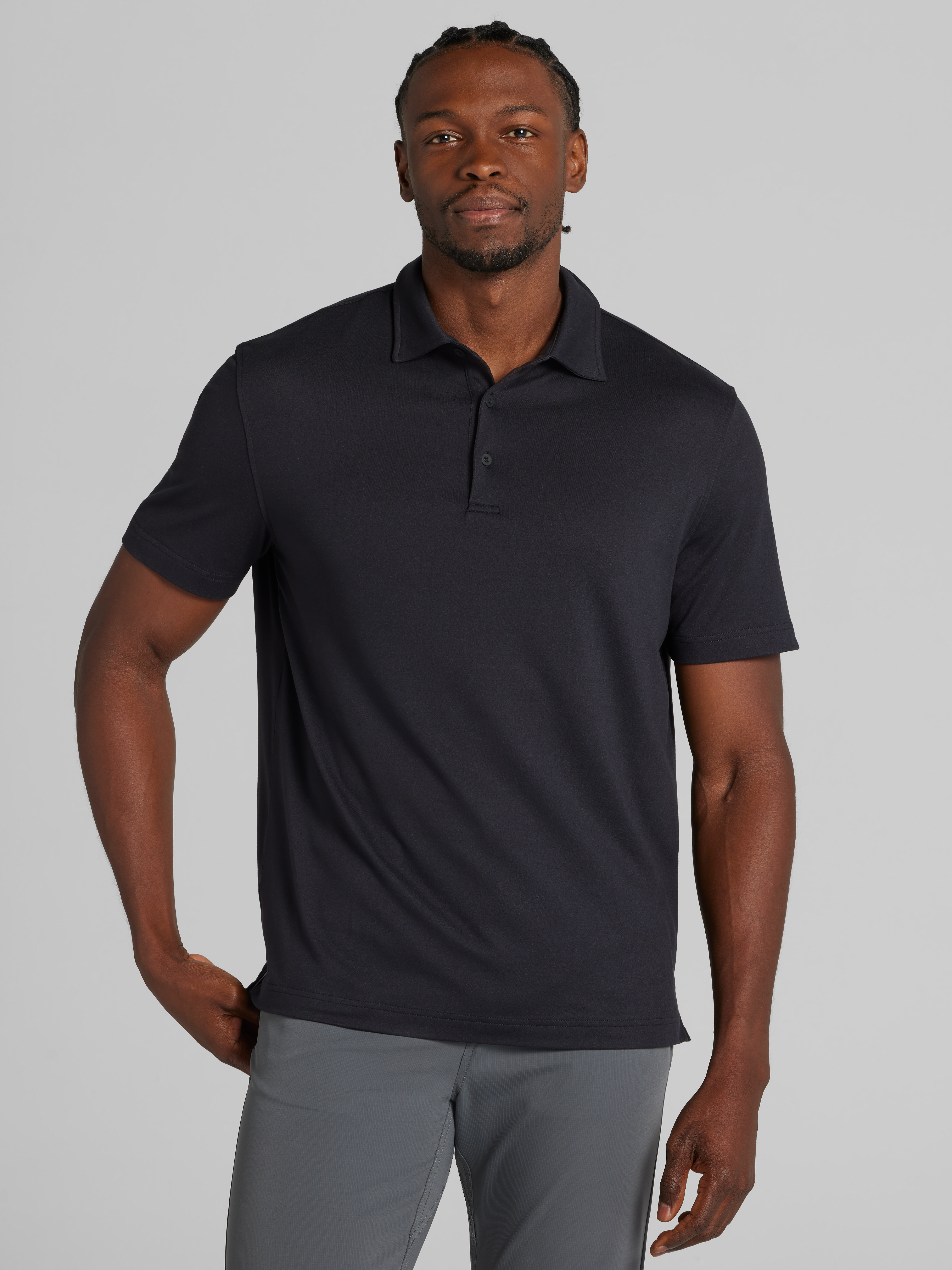 Awearness Kenneth Cole CHILLFLEX Modern Fit Performance Polo, Jet