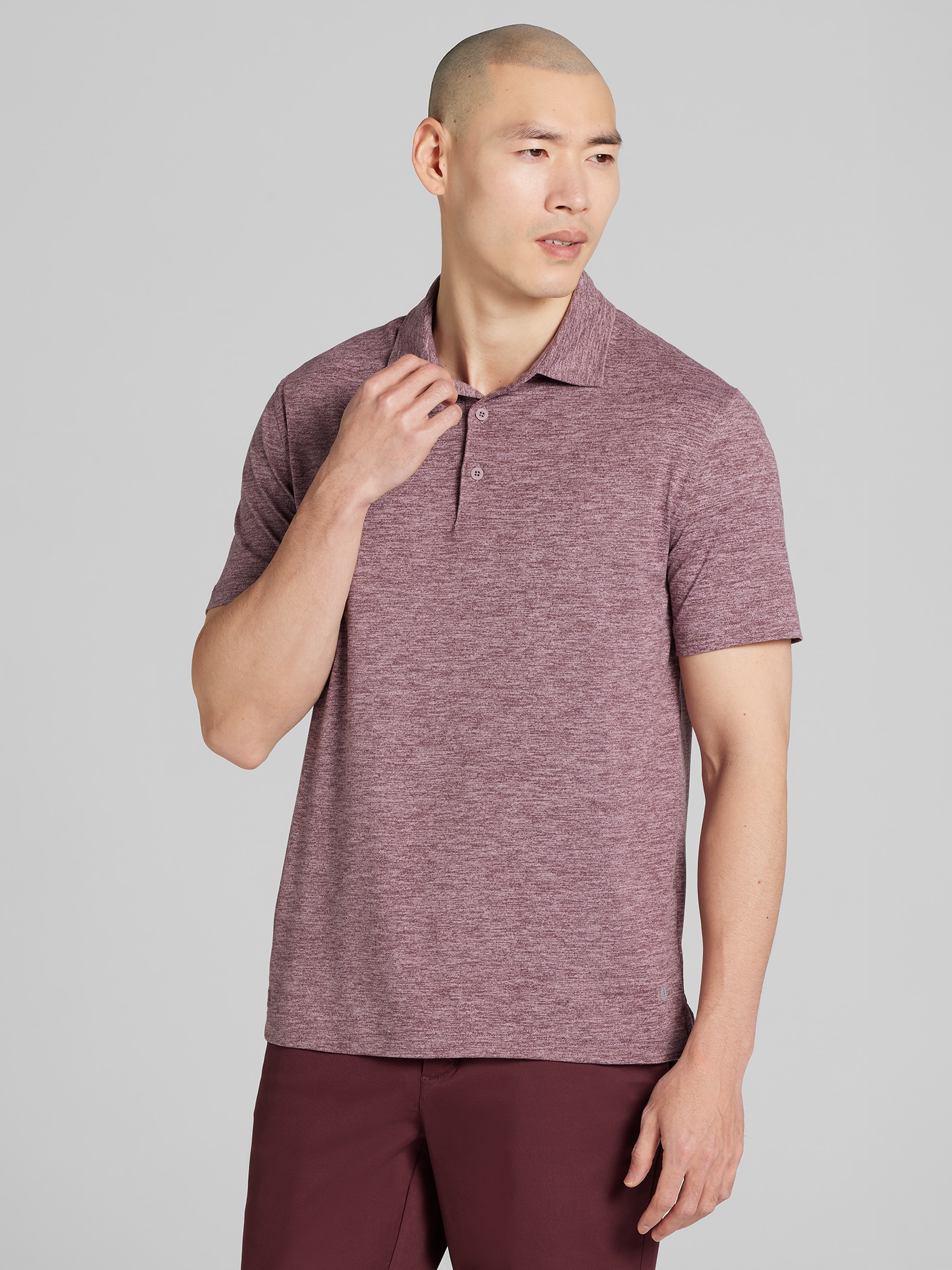 L 25FW メンズウェア POLO NOCOLLAR WINE TFW49