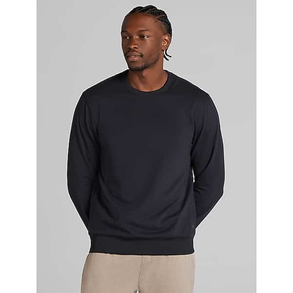 Awearness Kenneth Cole Big & Tall Men's CHILLFLEX Performance Crewneck Pullover Jet Black - Size: 2X TMW6EBT50202