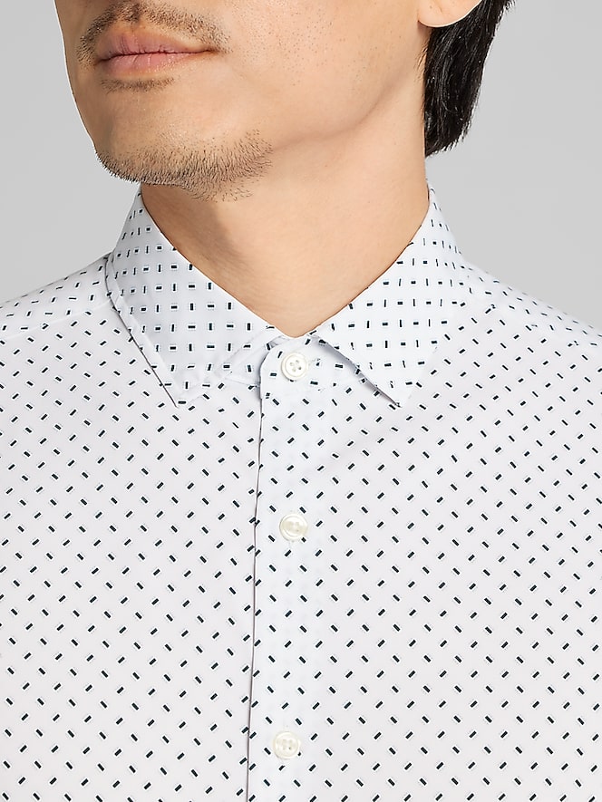 Awearness Kenneth Cole Slim Fit 4-Way Stretch Button Up Shirt