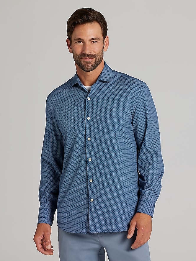 Awearness Kenneth Cole CHILLFLEX Modern Fit 4-Way Stretch Button Up Shirt