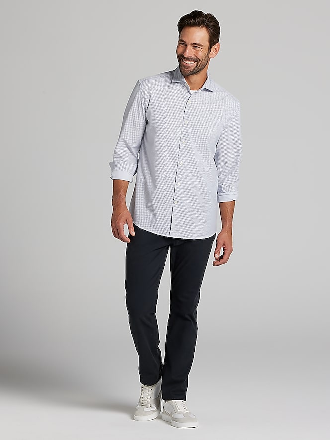 Awearness Kenneth Cole CHILLFLEX Modern Fit 4-Way Stretch Button Up Shirt