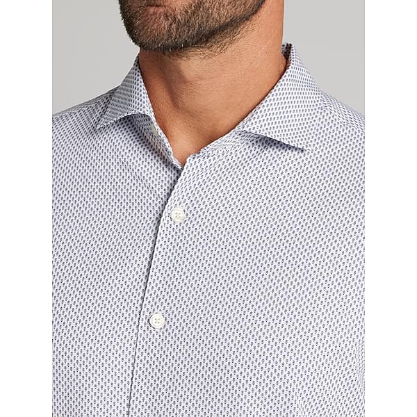 Awearness Kenneth Cole Big & Tall Men's CHILLFLEX Modern Fit 4-Way Stretch Button Up Shirt White - Size: XXL
