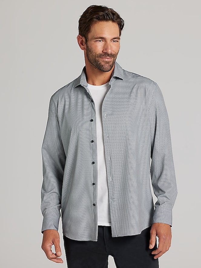 Awearness Kenneth Cole CHILLFLEX Modern Fit 4-Way Stretch Button Up Shirt