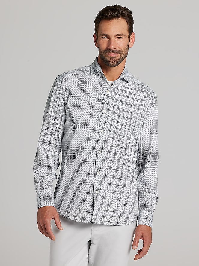 Awearness Kenneth Cole CHILLFLEX Modern Fit 4-Way Stretch Button Up Shirt