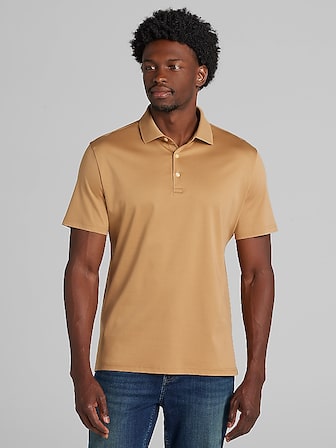 Modern Fit Luxe Mini Stripe Johnny Polo