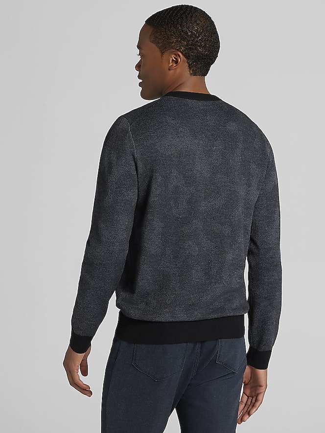 Awearness Kenneth Cole Camo Crewneck Sweater