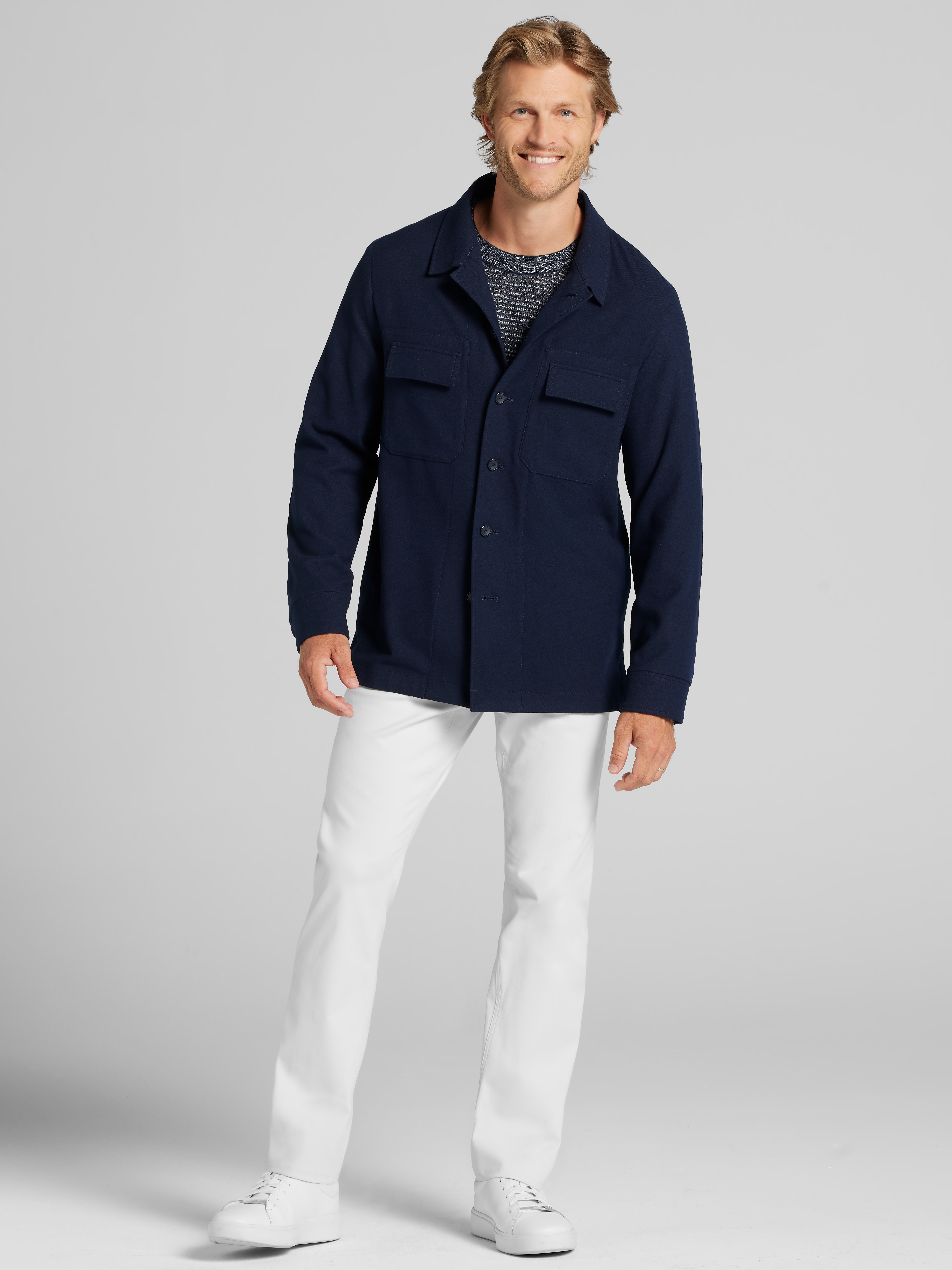 Modern Fit Tech Flannel Shirt Jacket