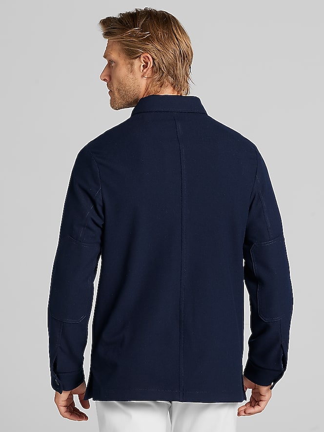 Joseph Abboud Modern Fit Tech Flannel Shirt Jacket