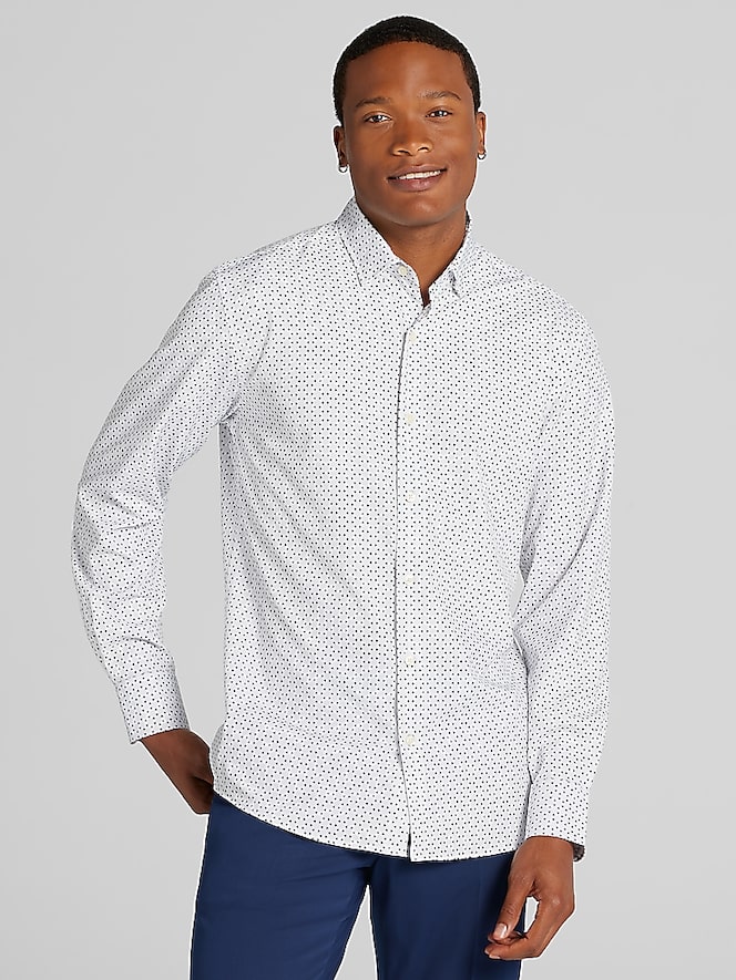 Awearness Kenneth Cole CHILLFLEX Slim Fit 4-way Stretch Button Up Shirt