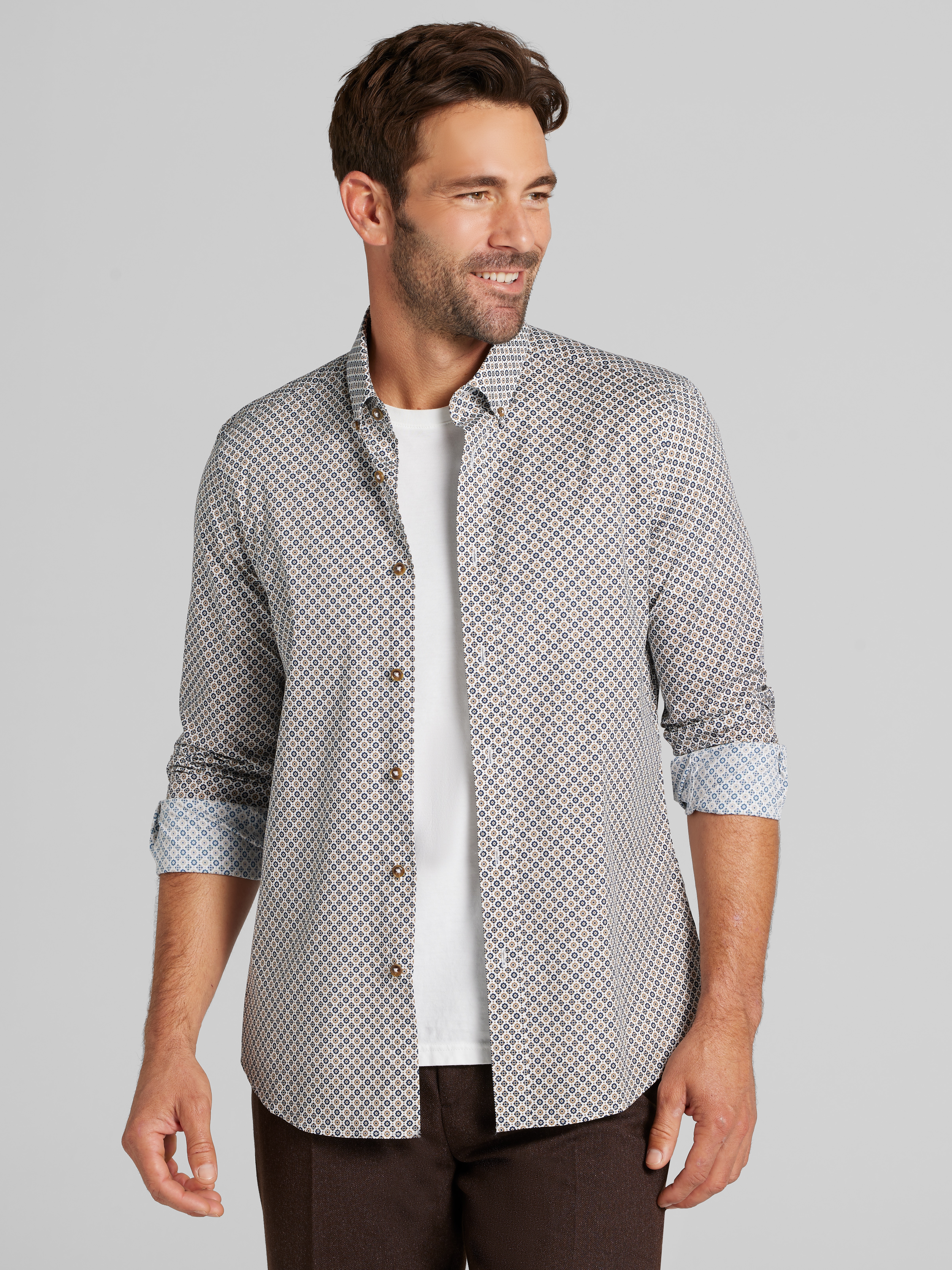 Slim Fit Button Up Shirt
